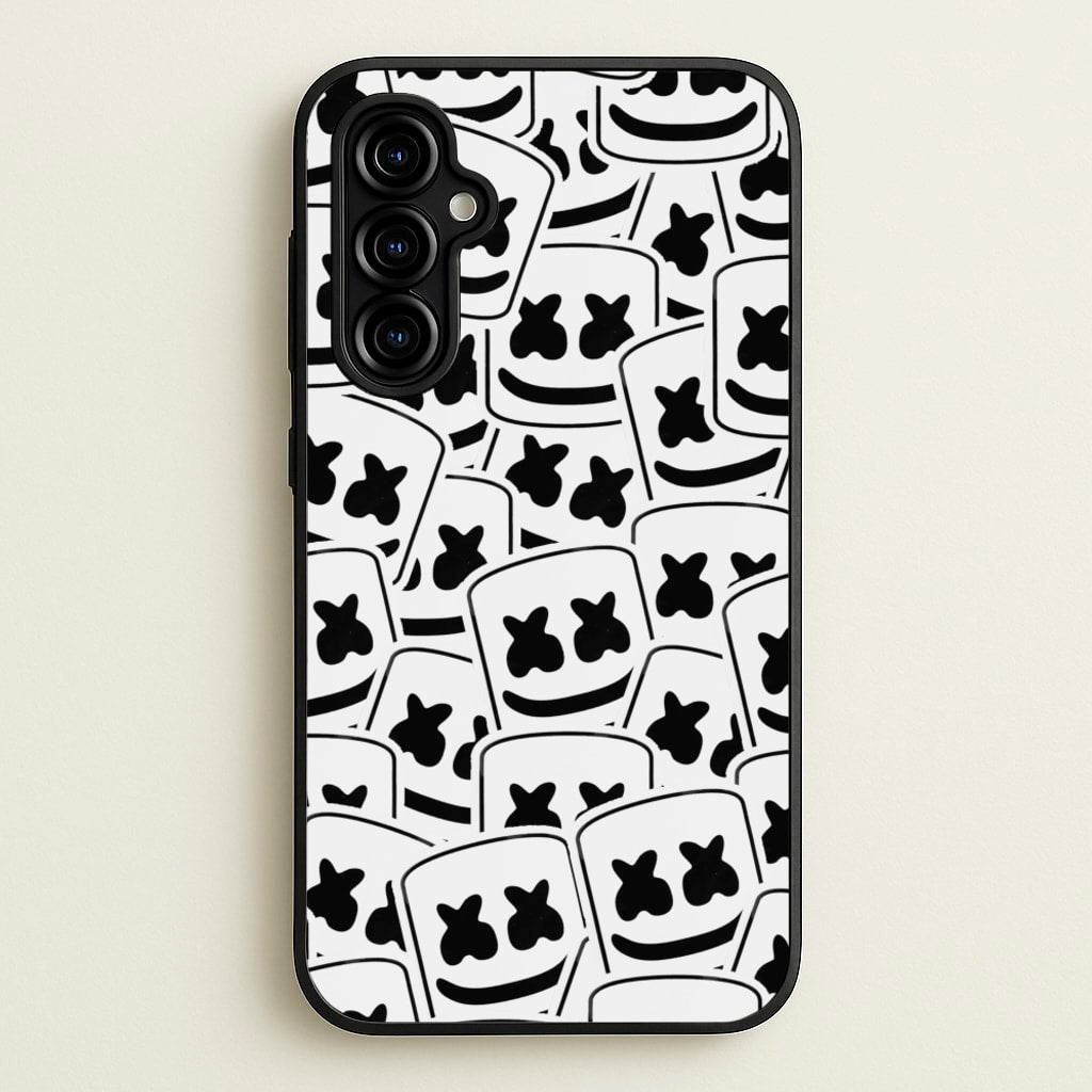 Collage - White Helmet DJ - Marshmello Phone Case for Galaxy A54