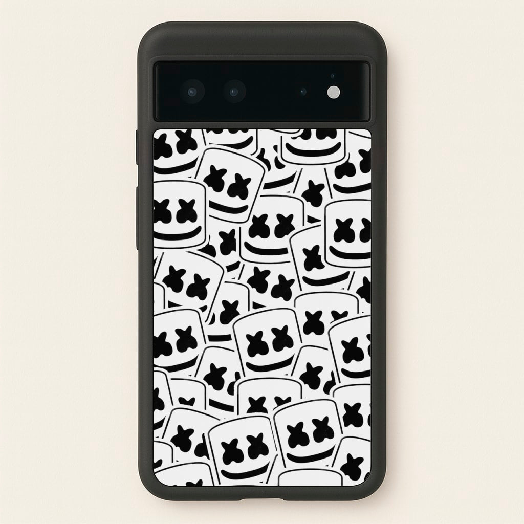 Collage - White Helmet DJ - Marshmello Phone Case for Google Pixel 6
