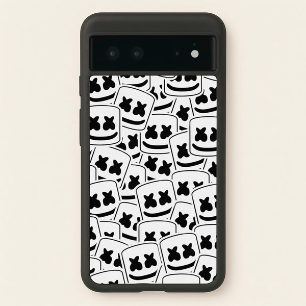 Collage - White Helmet DJ - Marshmello Phone Case for Google Pixel 6