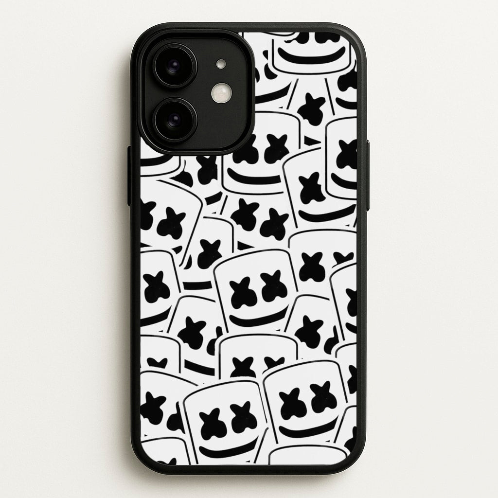 Collage - White Helmet DJ - Marshmello Phone Case for iPhone 11