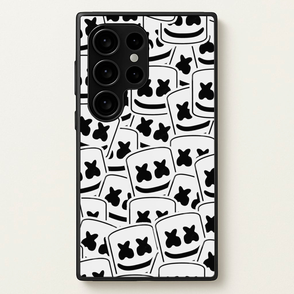 Collage - White Helmet DJ - Marshmello Phone Case for Galaxy S24 Ultra