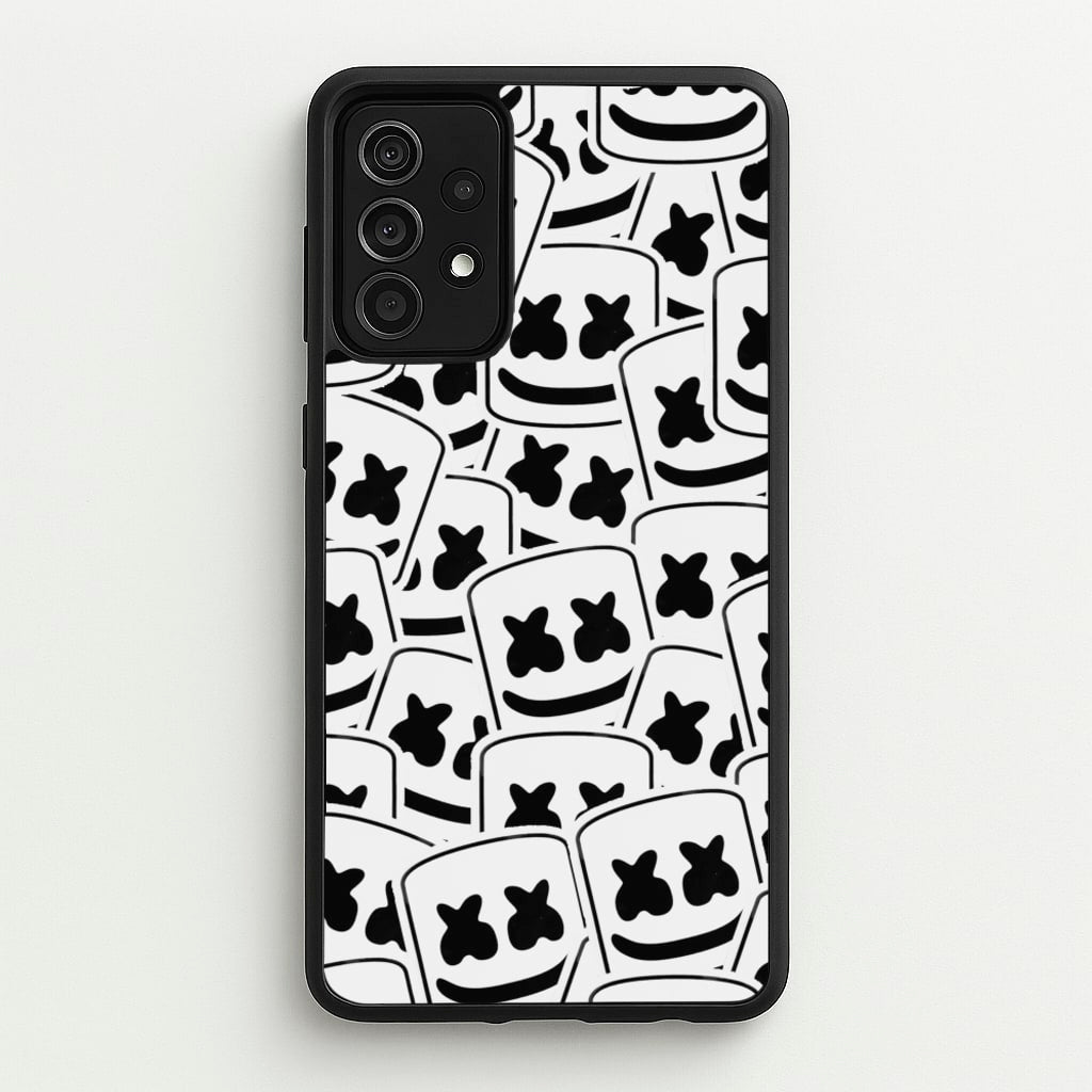 Collage - White Helmet DJ - Marshmello Phone Case for Galaxy A52 / A52s