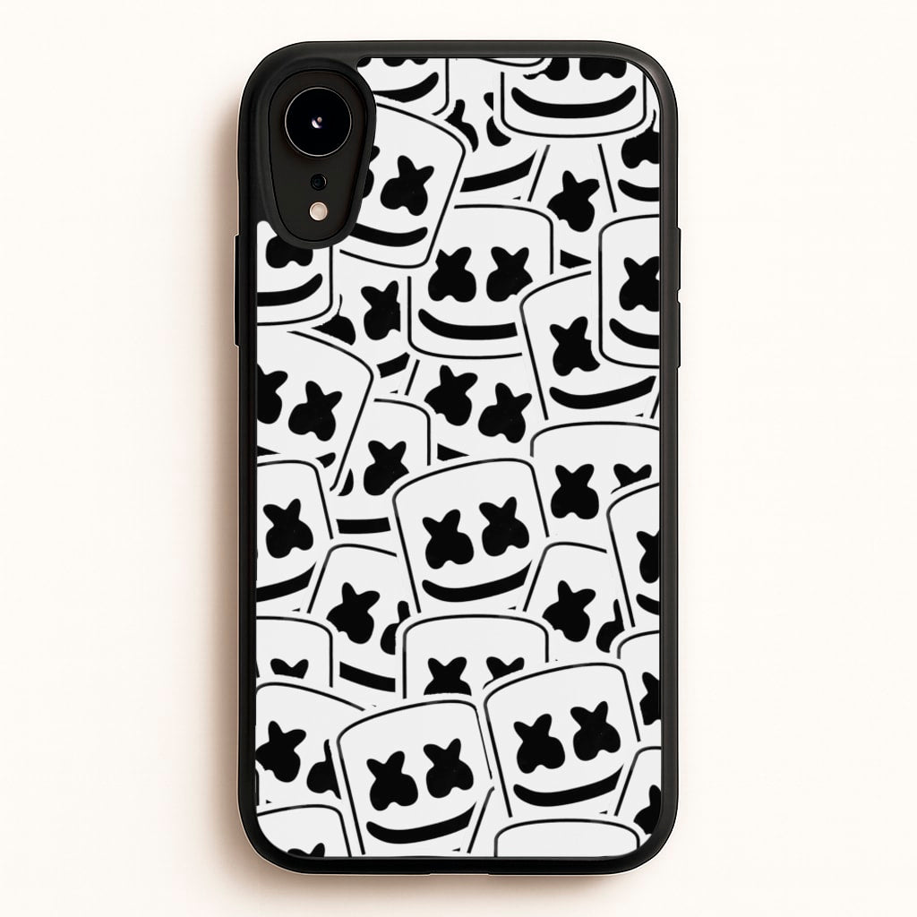 Collage - White Helmet DJ - Marshmello Phone Case for iPhone XR