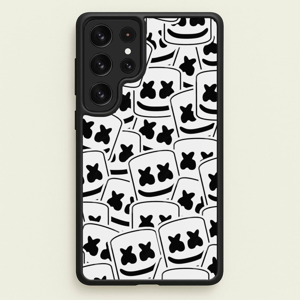 Collage - White Helmet DJ - Marshmello Phone Case for Galaxy S22 Ultra