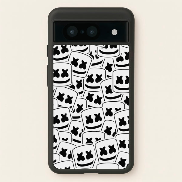 Collage - White Helmet DJ - Marshmello Phone Case for Google Pixel 8