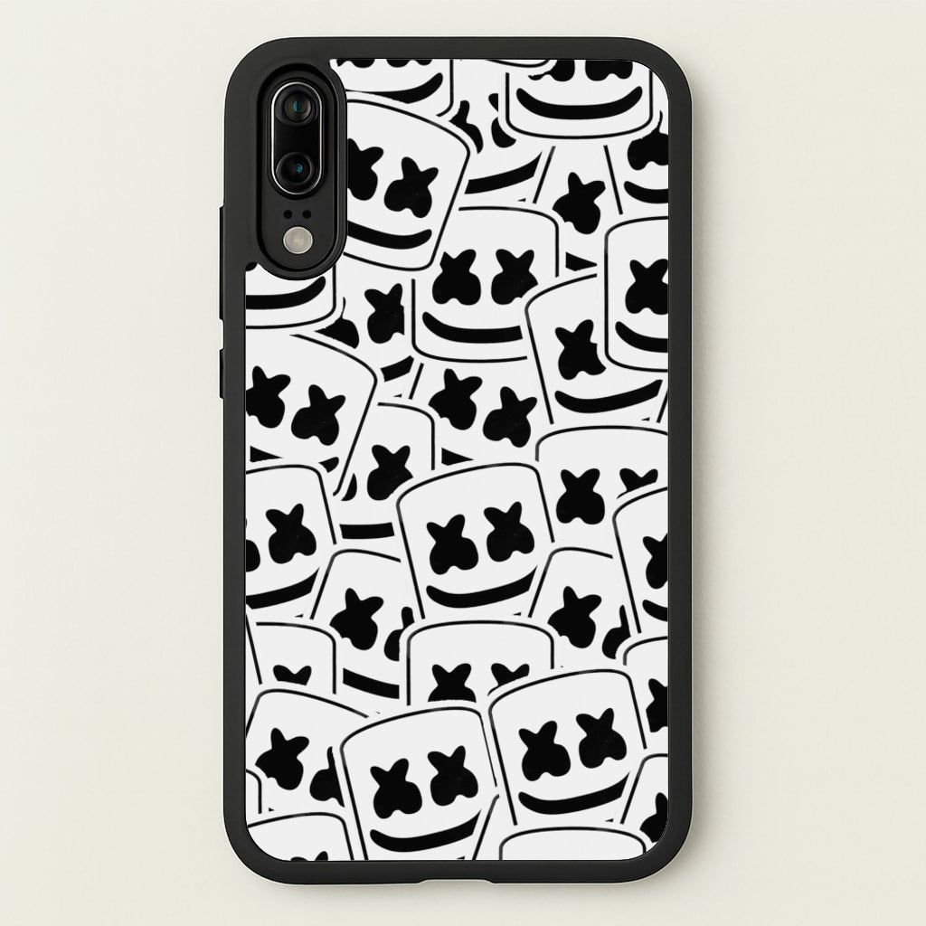 Collage - White Helmet DJ - Marshmello Phone Case for Huawei P20