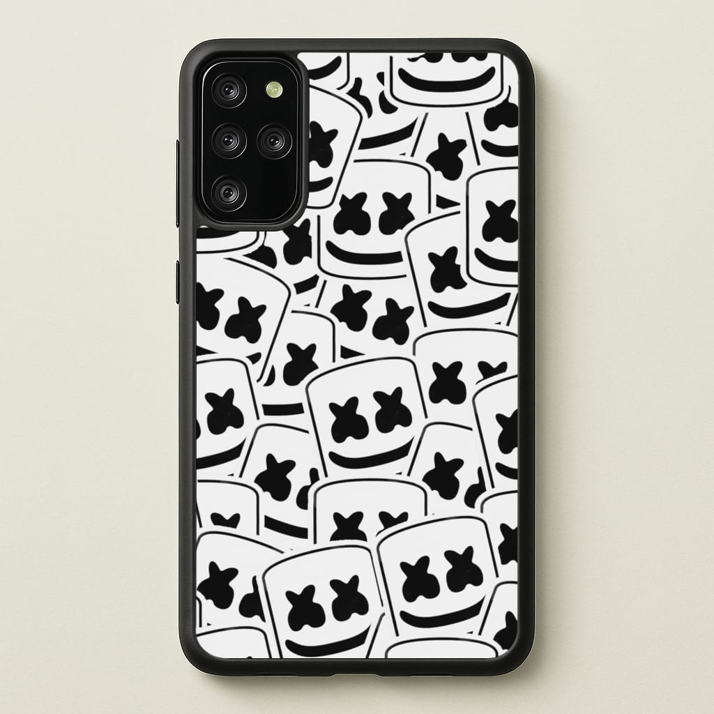 Collage - White Helmet DJ - Marshmello Phone Case for Galaxy S20 Plus