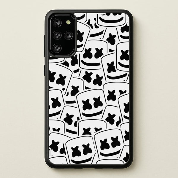 Collage - White Helmet DJ - Marshmello Phone Case for Galaxy S20 Plus