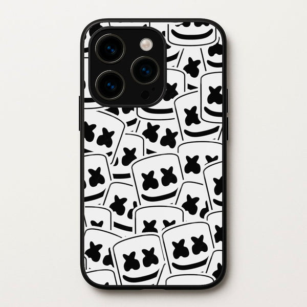 Collage - White Helmet DJ - Marshmello Phone Case for iPhone 14 Pro