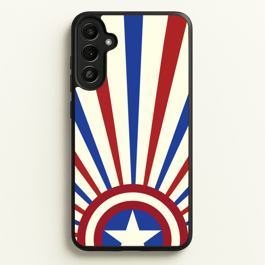 Shield And Stripes - Marvel Phone Case for Galaxy A34