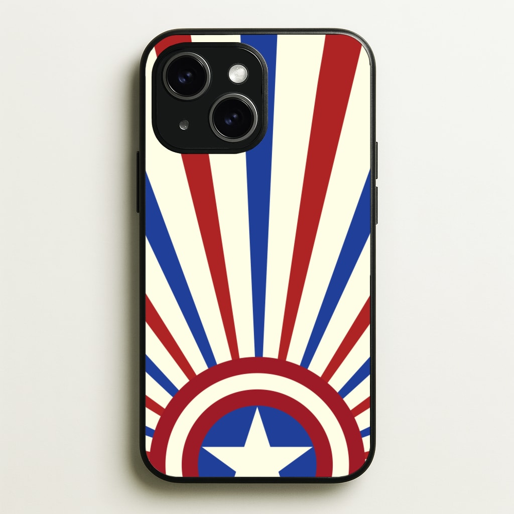 Shield And Stripes - Marvel Phone Case for iPhone 14