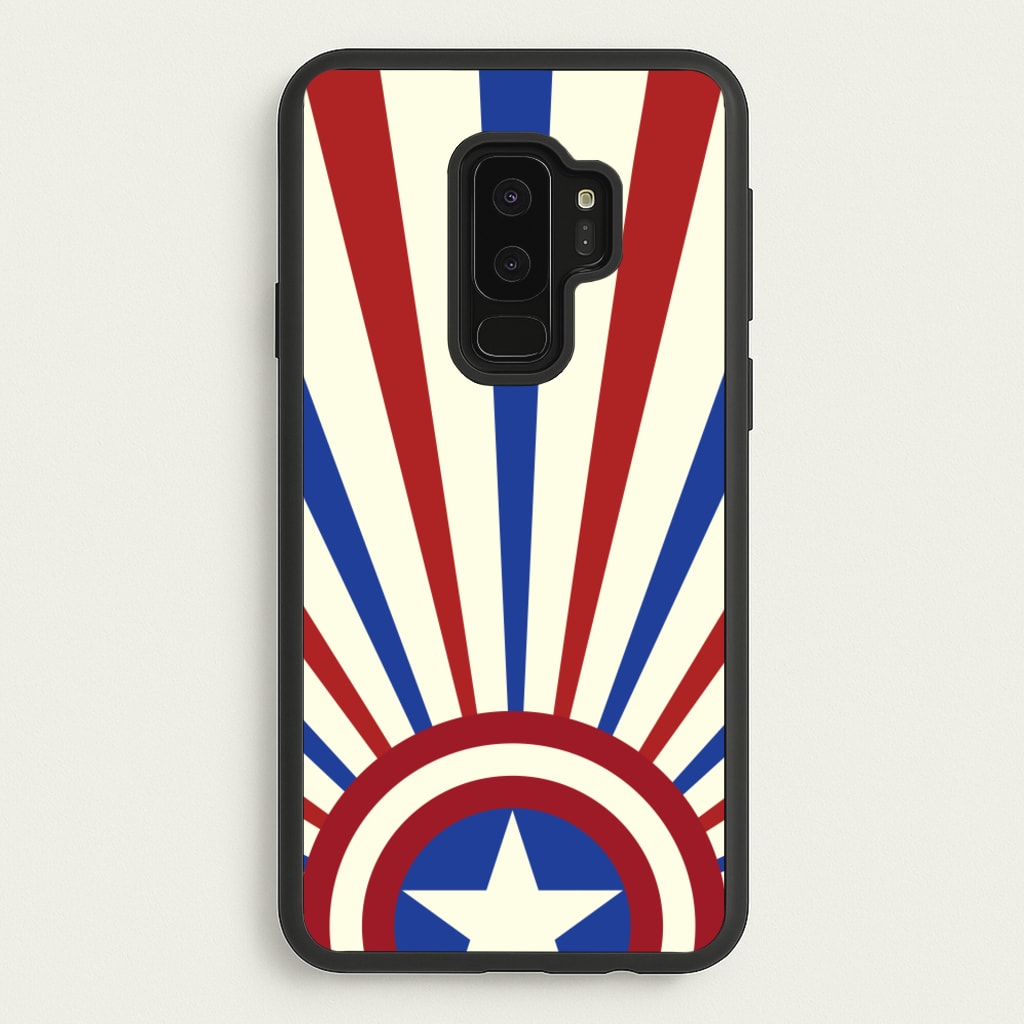 Shield And Stripes - Marvel Phone Case for Galaxy S9 Plus