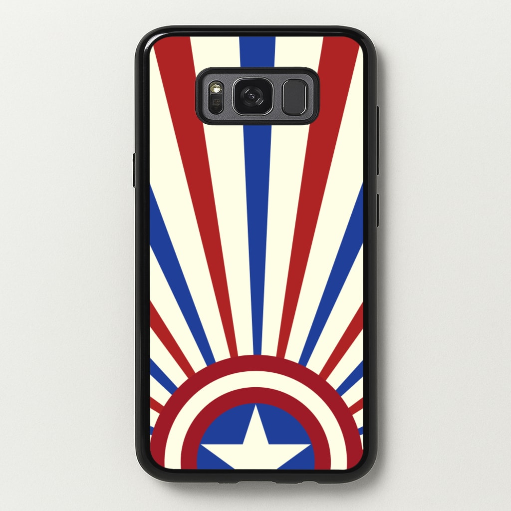 Shield And Stripes - Marvel Phone Case for Galaxy S8
