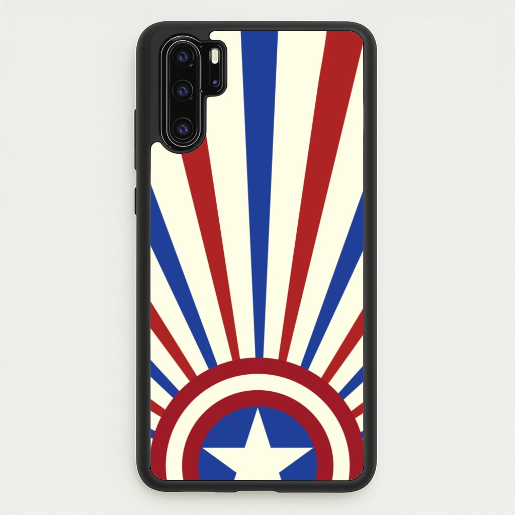 Shield And Stripes - Marvel Phone Case for Huawei P30 Pro