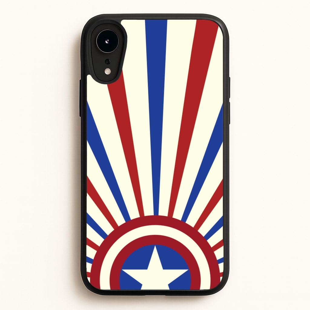 Shield And Stripes - Marvel Phone Case for iPhone XR