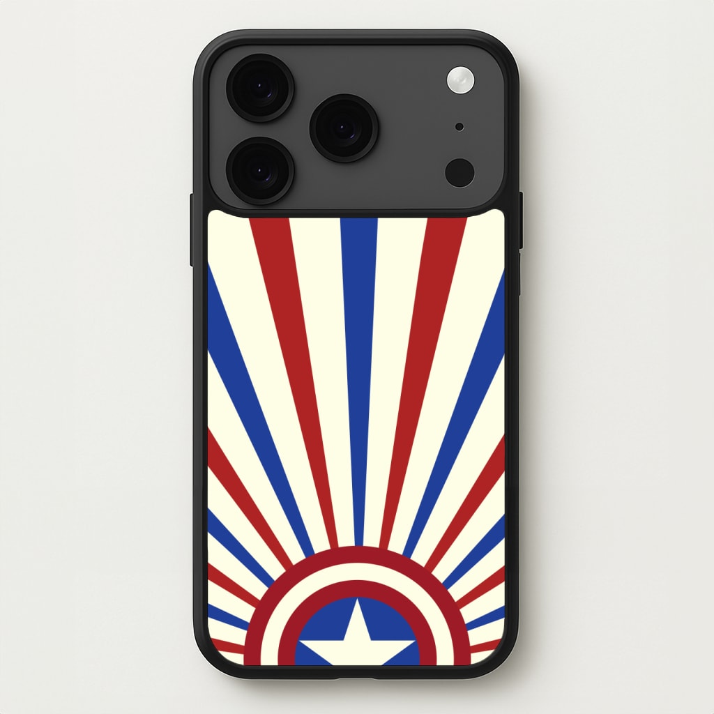 Shield And Stripes Phone Case for iPhone 17 Pro