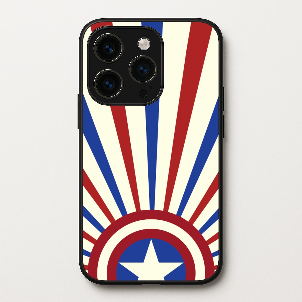 Shield And Stripes - Marvel Phone Case for iPhone 14 Pro