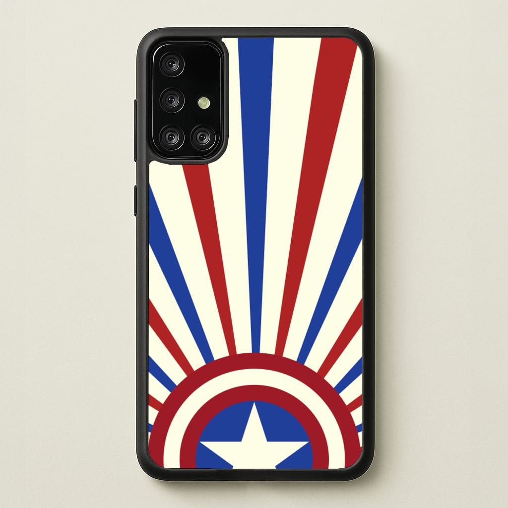 Shield And Stripes - Marvel Phone Case for Galaxy A71