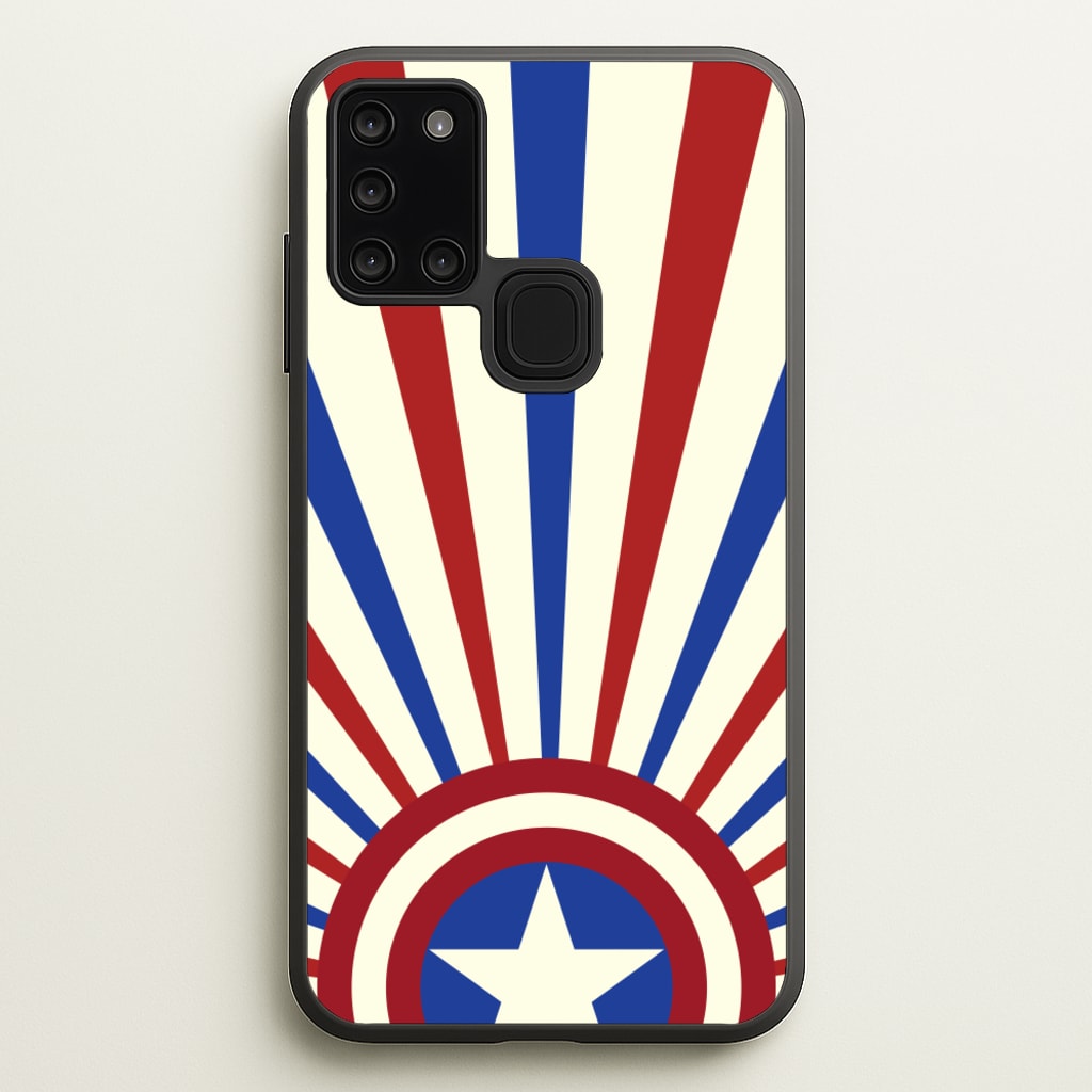 Shield And Stripes - Marvel Phone Case for Galaxy A21s