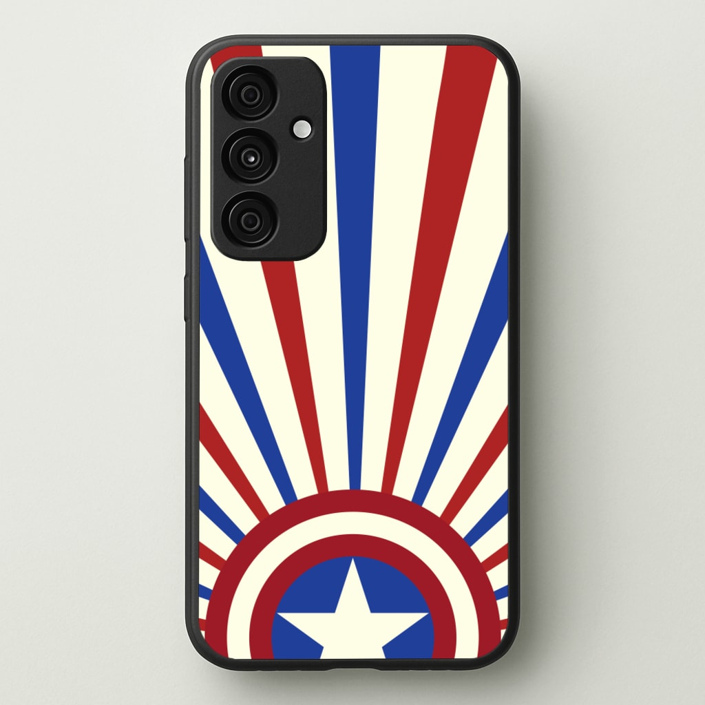 Shield And Stripes - Marvel Phone Case for Galaxy A35