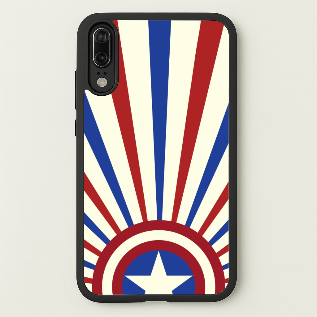 Shield And Stripes - Marvel Phone Case for Huawei P20
