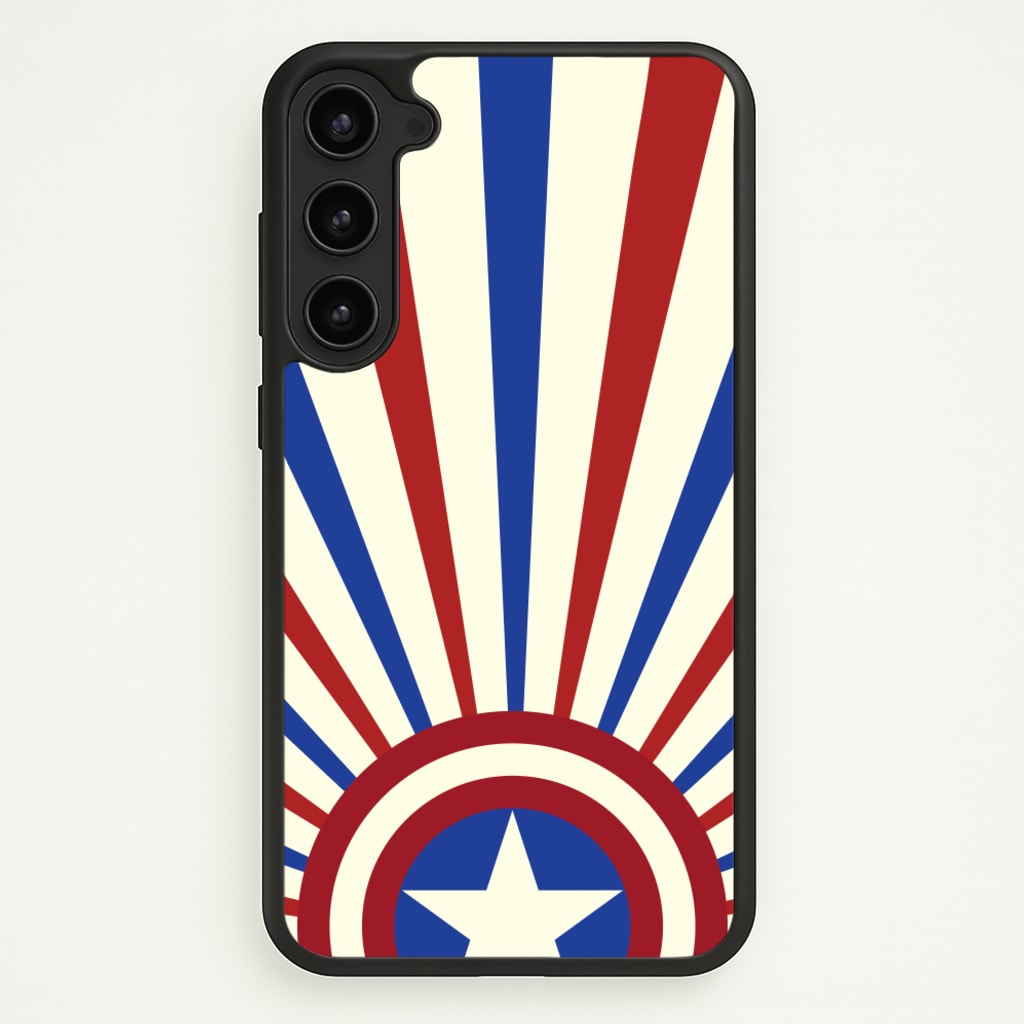 Shield And Stripes - Marvel Phone Case for Galaxy S23