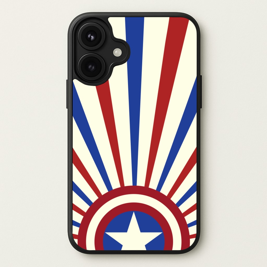 Shield And Stripes Phone Case for iPhone 17