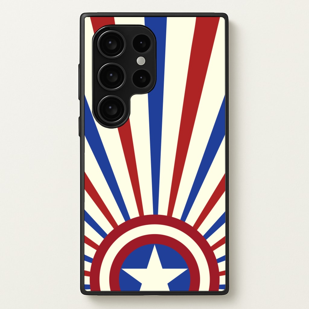 Shield And Stripes - Marvel Phone Case for Galaxy S24 Ultra