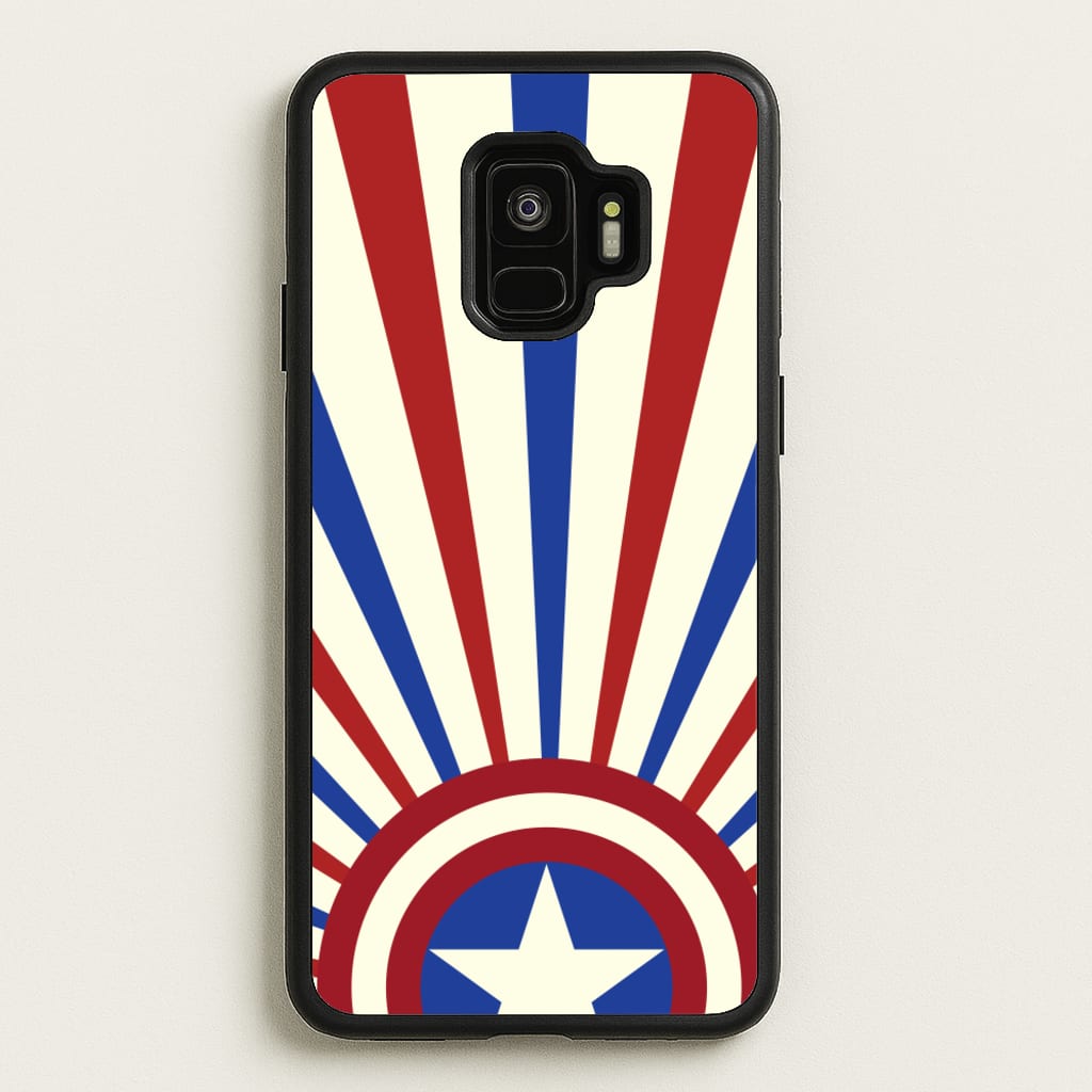 Shield And Stripes - Marvel Phone Case for Galaxy S9