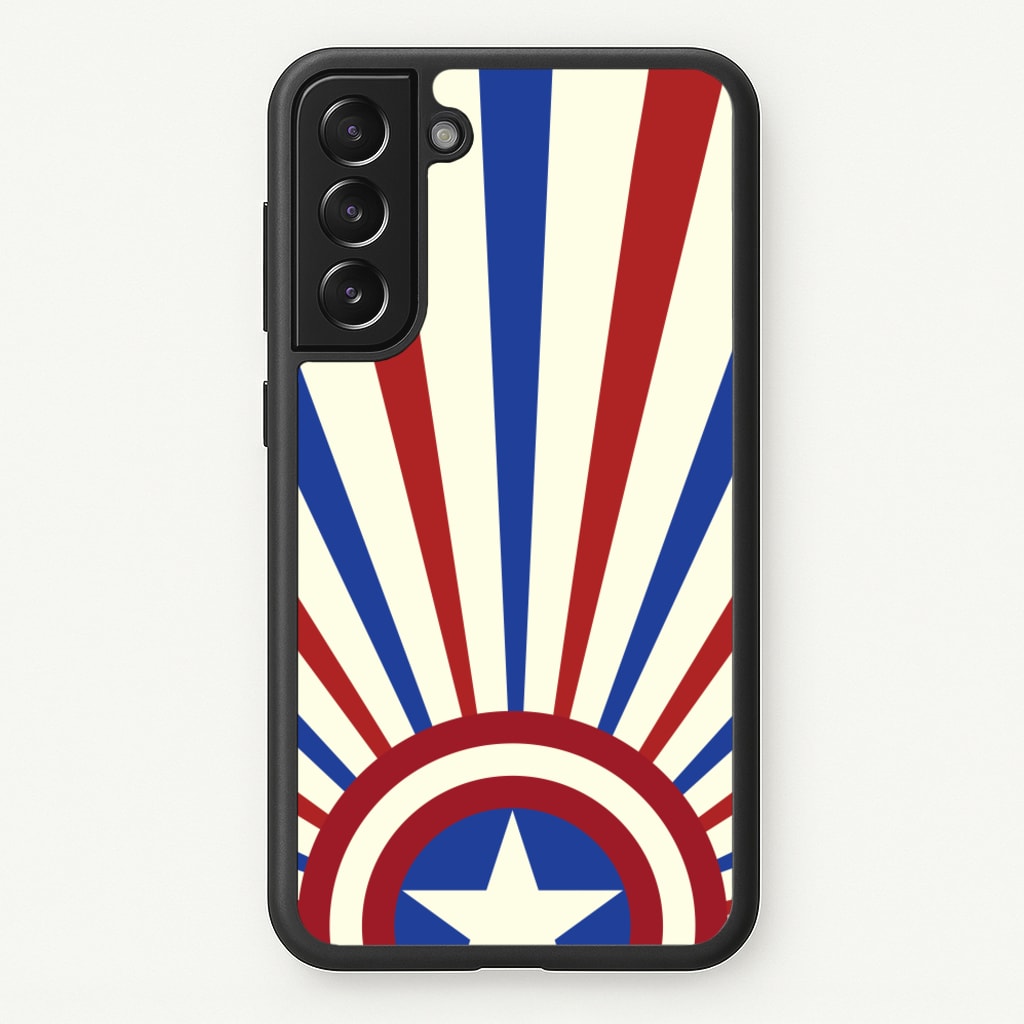 Shield And Stripes - Marvel Phone Case for Galaxy S21 Plus