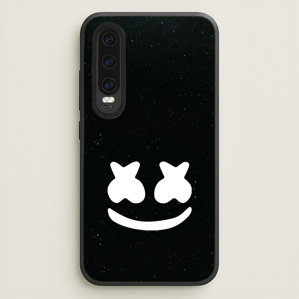 Black And White Helmet In Space - Marshmello Phone Case for Huawei P30