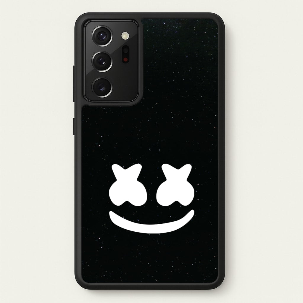 Black And White Helmet In Space - Marshmello Phone Case for Galaxy Note 20 Ultra