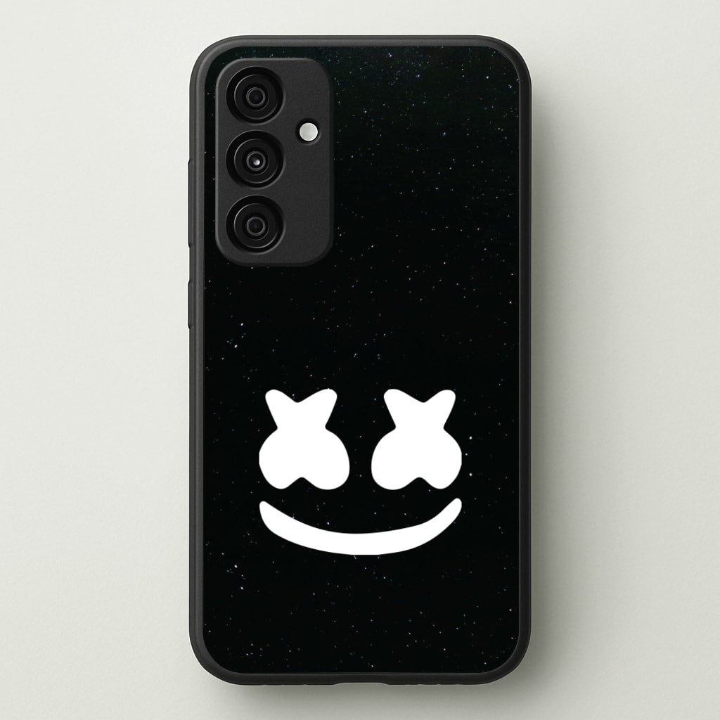 Black And White Helmet In Space - Marshmello Phone Case for Galaxy A35