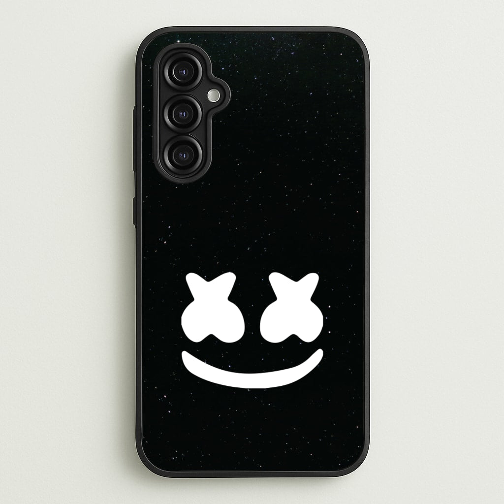 Black And White Helmet In Space - Marshmello Phone Case for Galaxy A14