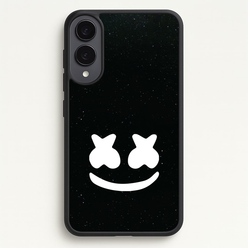 Black And White Helmet In Space - Marshmello Phone Case for Galaxy S25 Edge