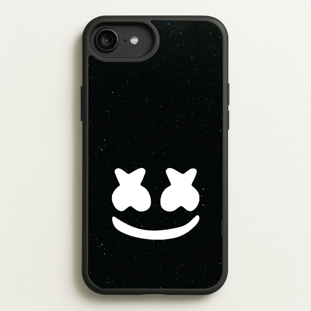 Black And White Helmet In Space - Marshmello Phone Case for iPhone 6 Plus / 7 Plus / 8 Plus