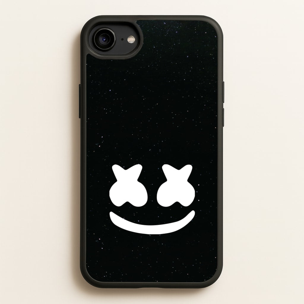 Black And White Helmet In Space - Marshmello Phone Case for iPhone 6 / 7 / 8 / SE