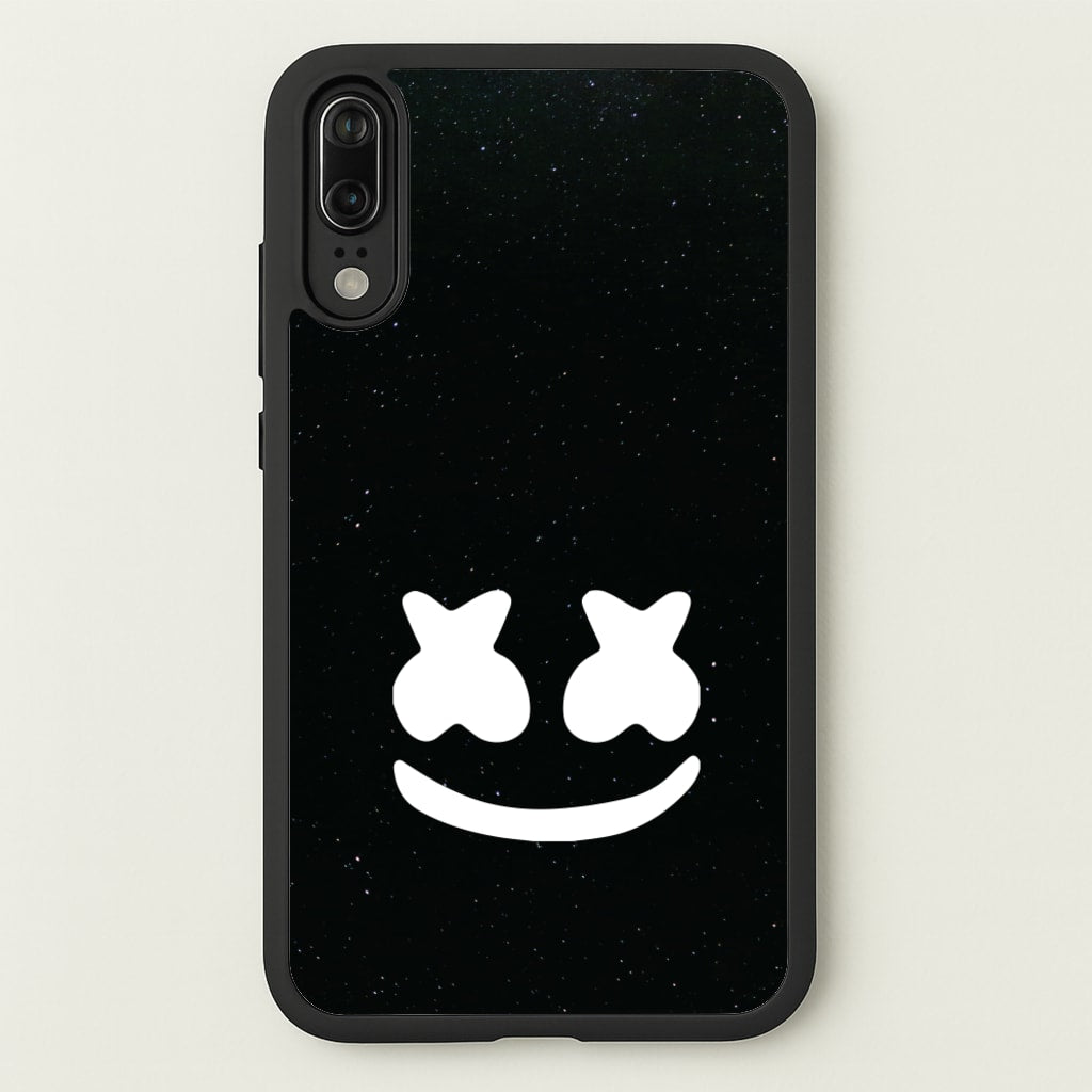 Black And White Helmet In Space - Marshmello Phone Case for Huawei P20