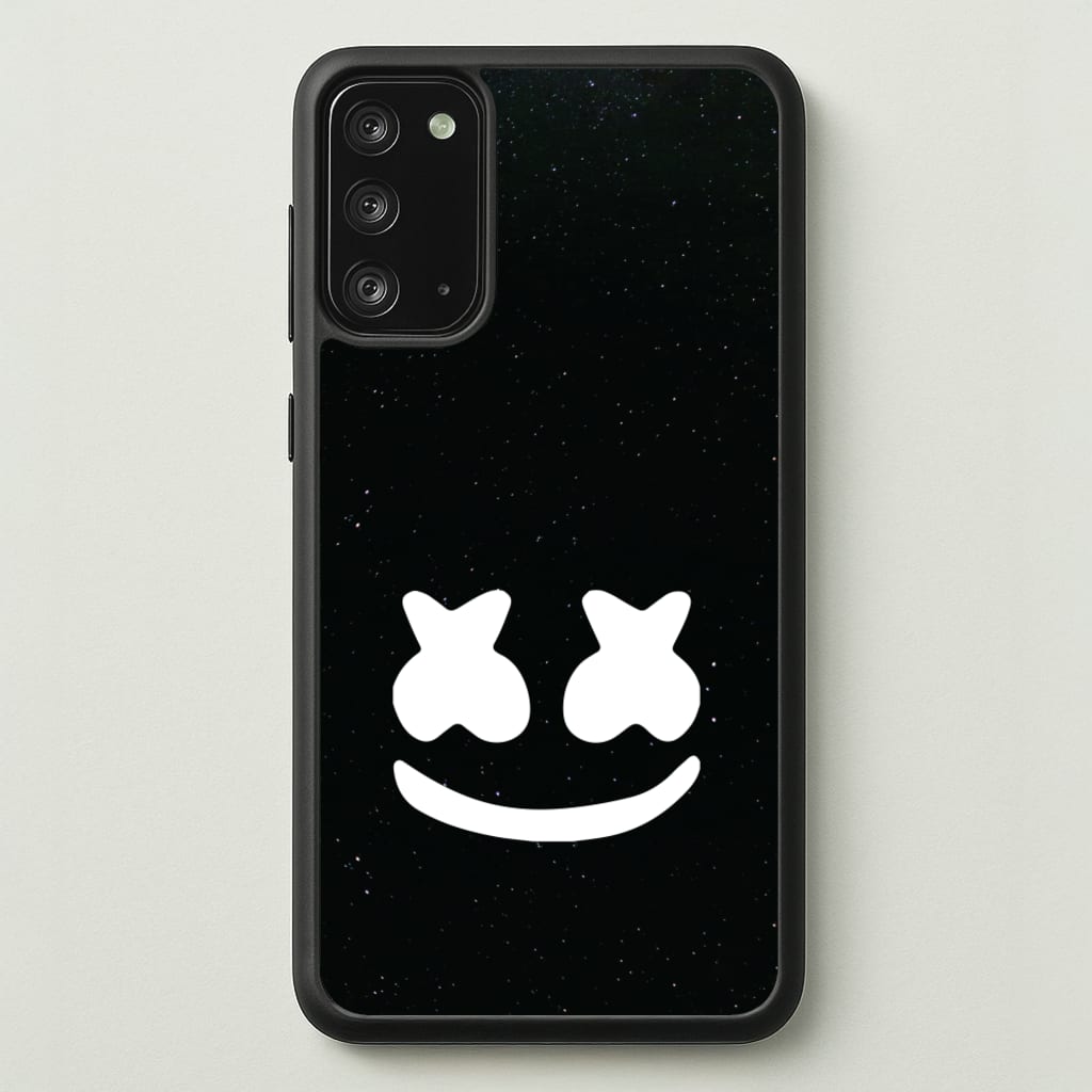 Black And White Helmet In Space - Marshmello Phone Case for Galaxy Note 20