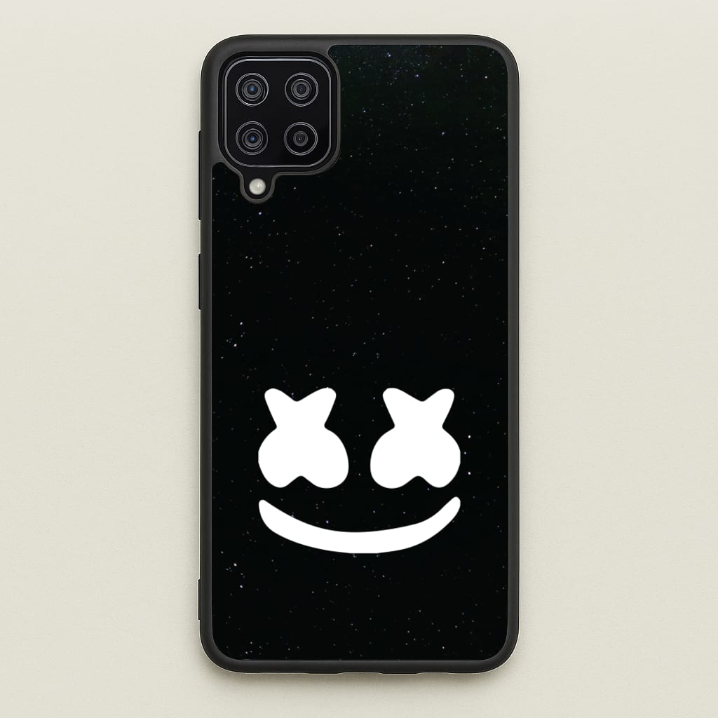 Black And White Helmet In Space - Marshmello Phone Case for Galaxy A12