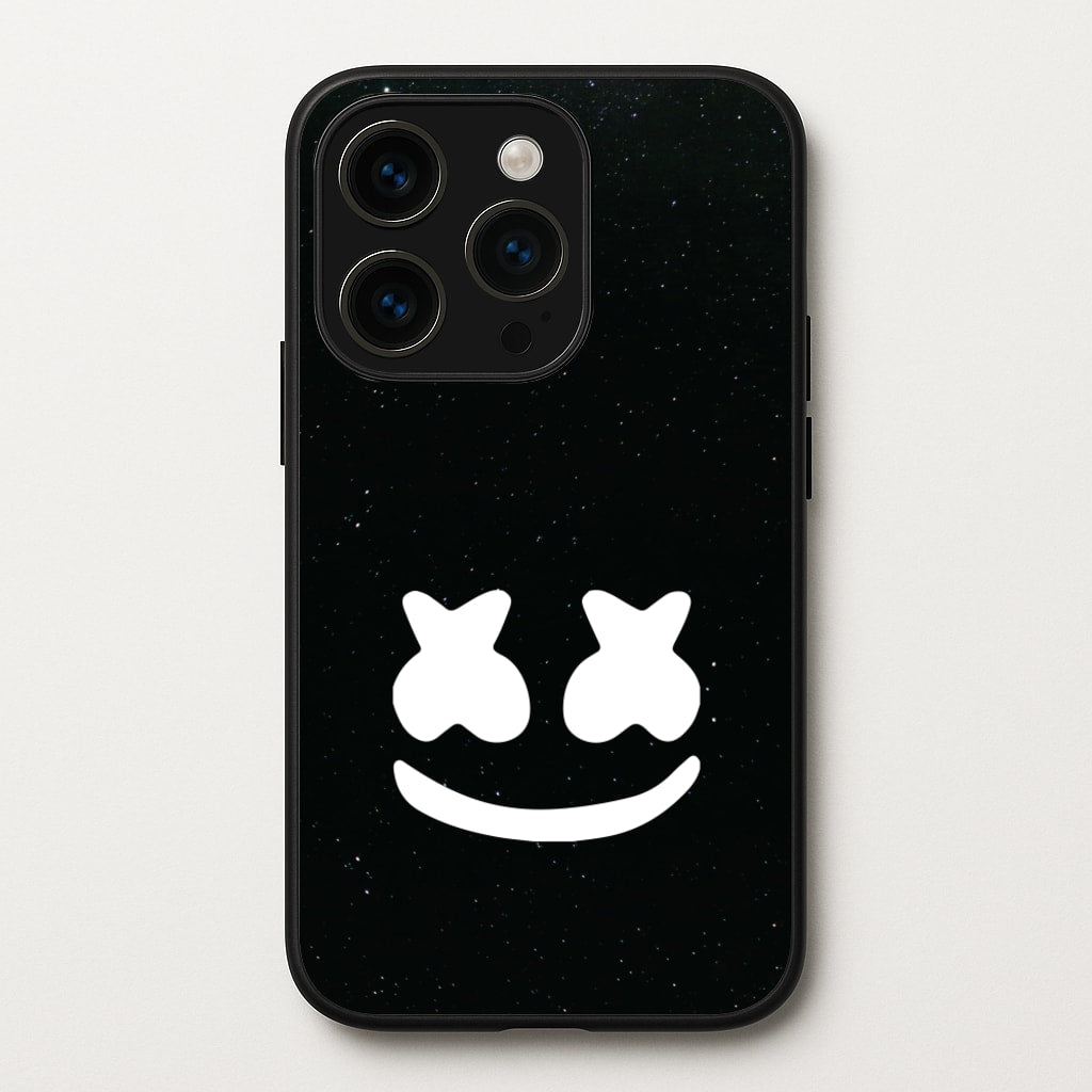 Black And White Helmet In Space - Marshmello Phone Case for iPhone 15 Pro