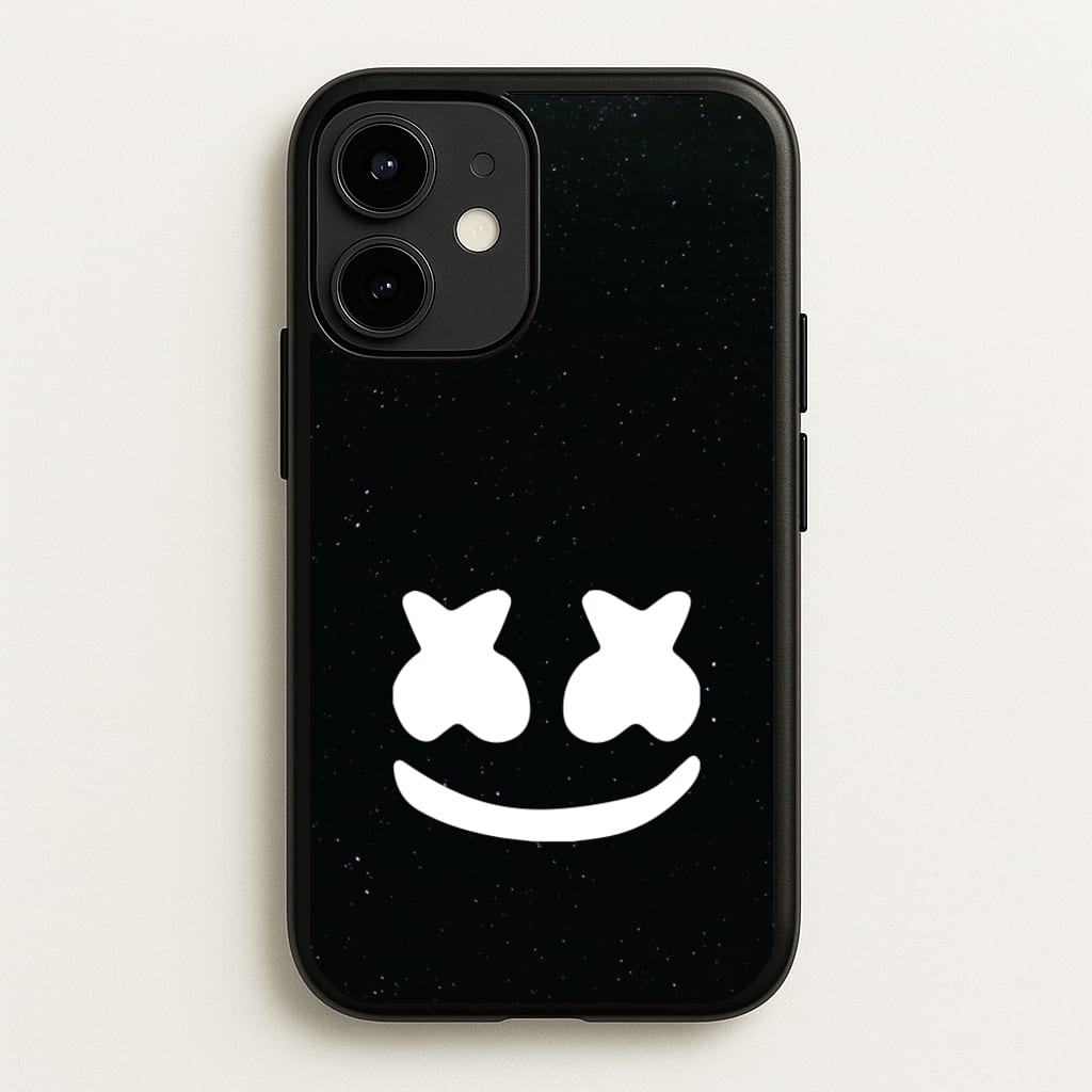 Black And White Helmet In Space - Marshmello Phone Case for iPhone 12 Mini