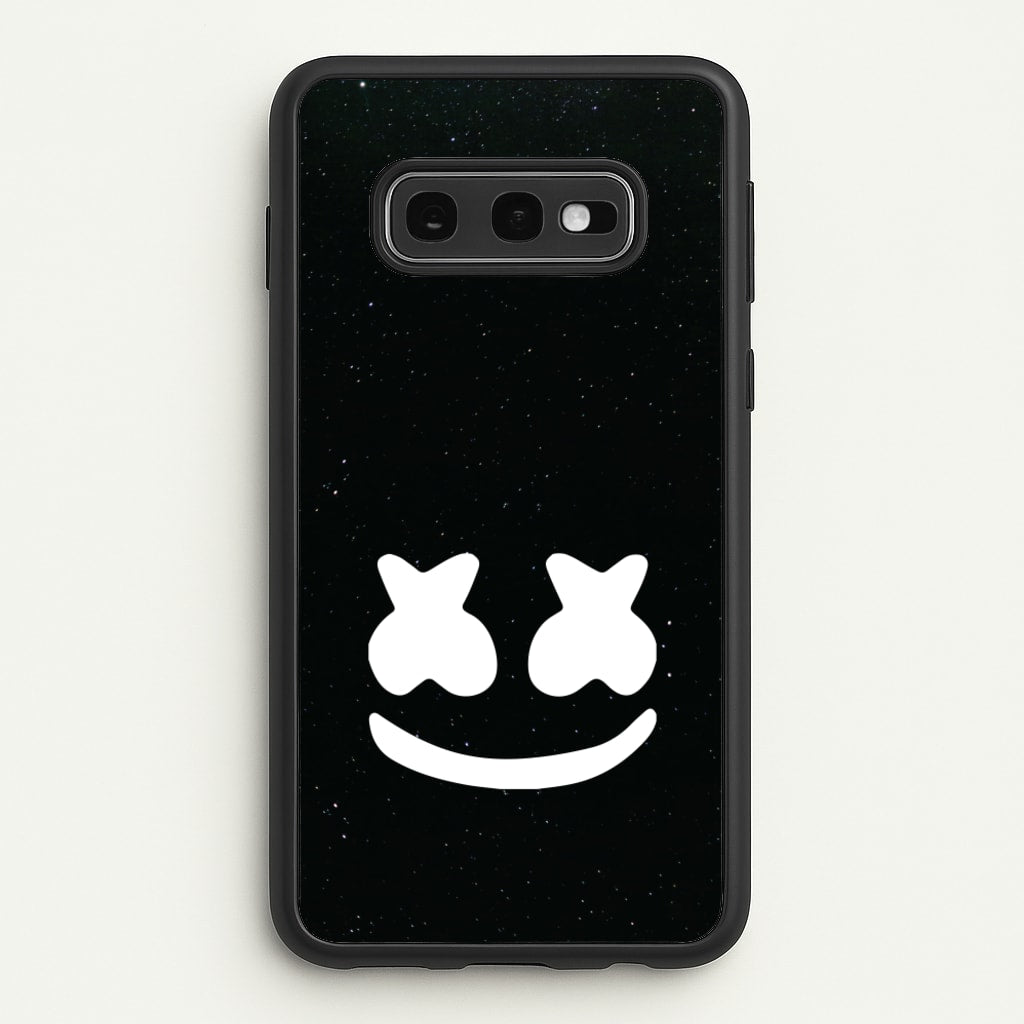 Black And White Helmet In Space - Marshmello Phone Case for Galaxy S10e