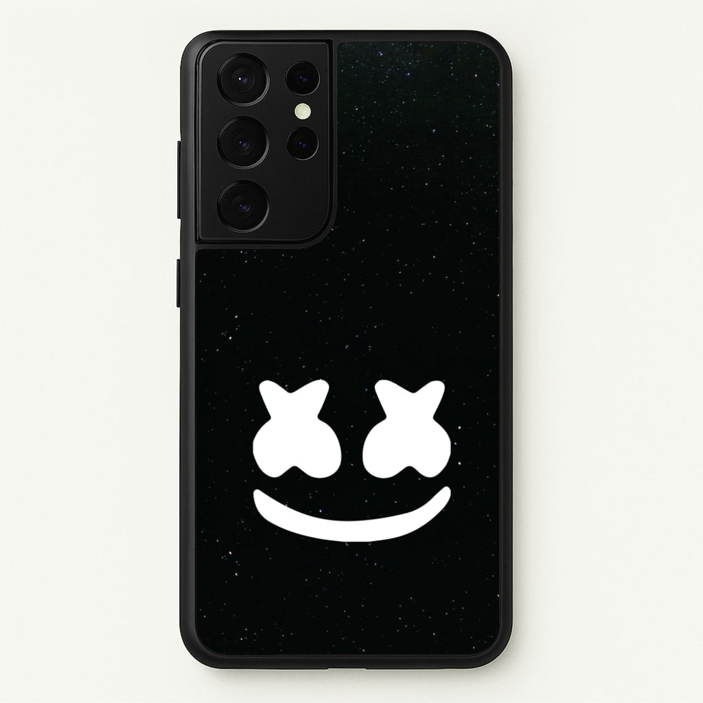 Black And White Helmet In Space - Marshmello Phone Case for Galaxy S21 Ultra