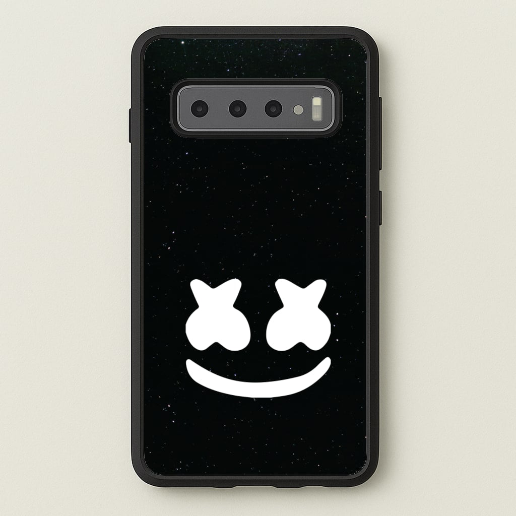 Black And White Helmet In Space - Marshmello Phone Case for Galaxy S10 Plus