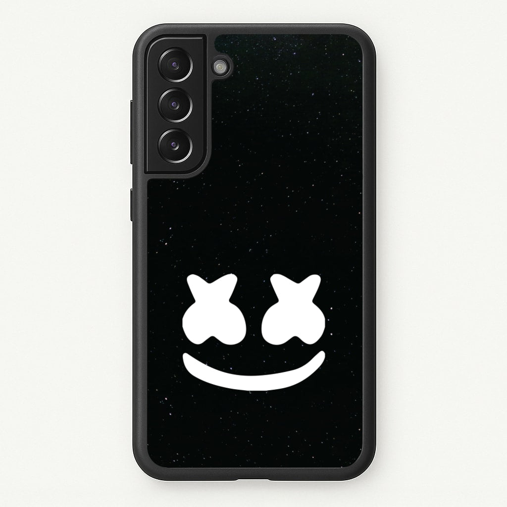 Black And White Helmet In Space - Marshmello Phone Case for Galaxy S21FE