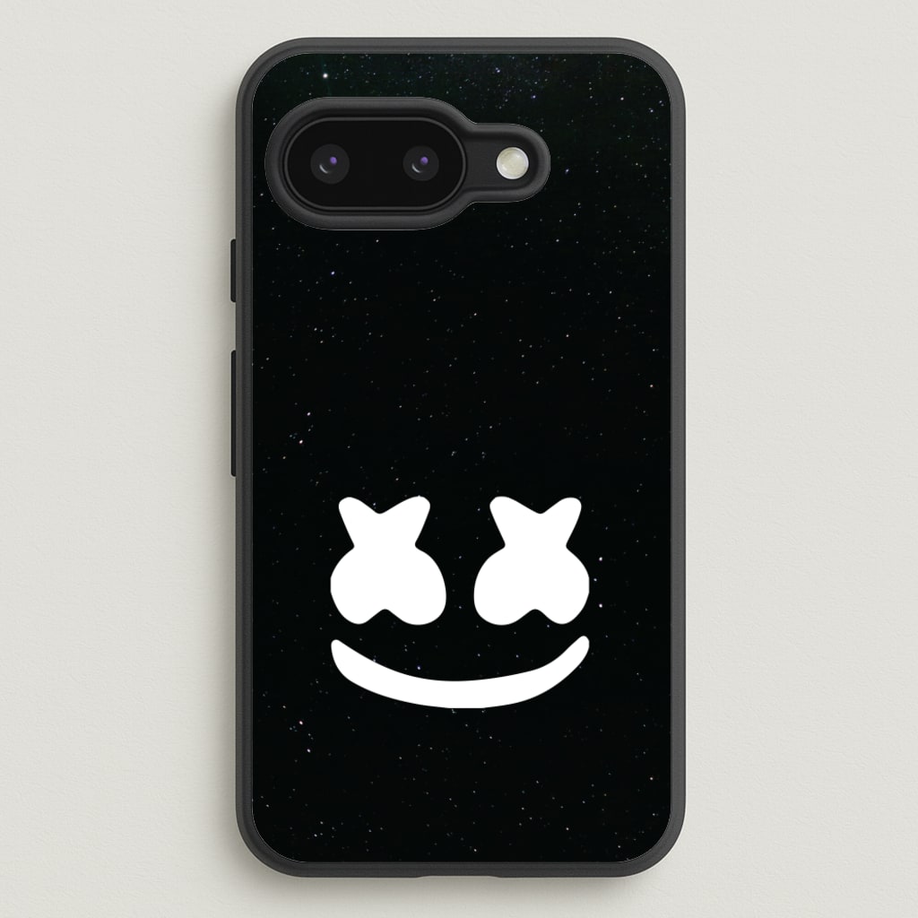 Black And White Helmet In Space - Marshmello Phone Case for Google Pixel 9a