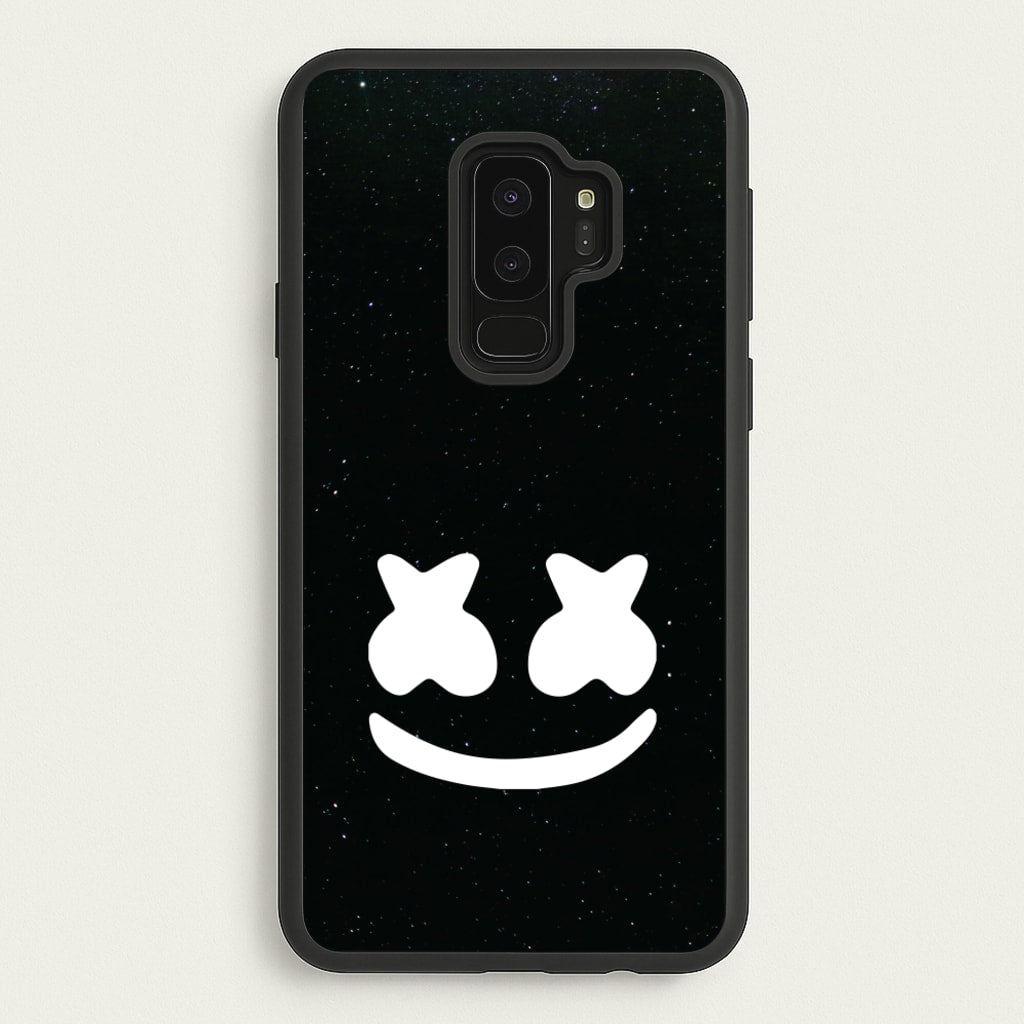 Black And White Helmet In Space - Marshmello Phone Case for Galaxy S9 Plus