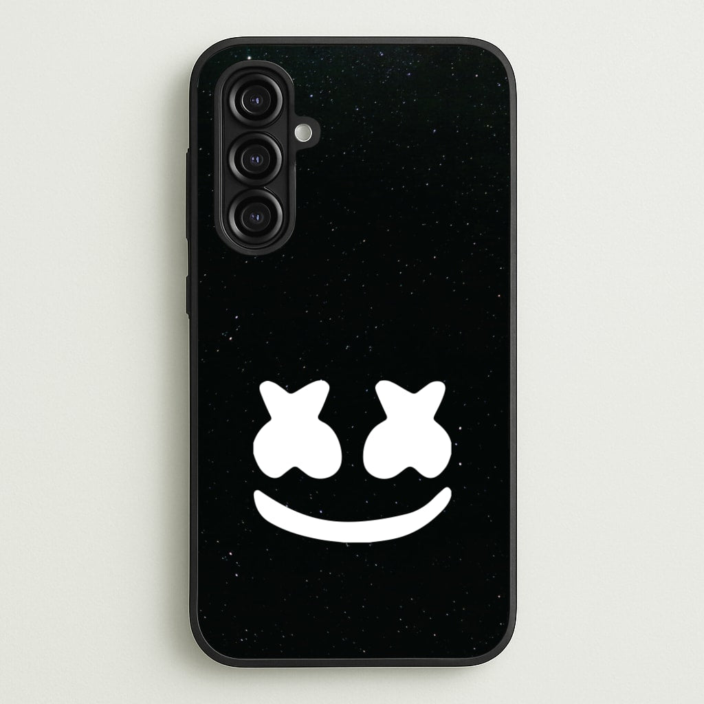 Black And White Helmet In Space - Marshmello Phone Case for Galaxy A16