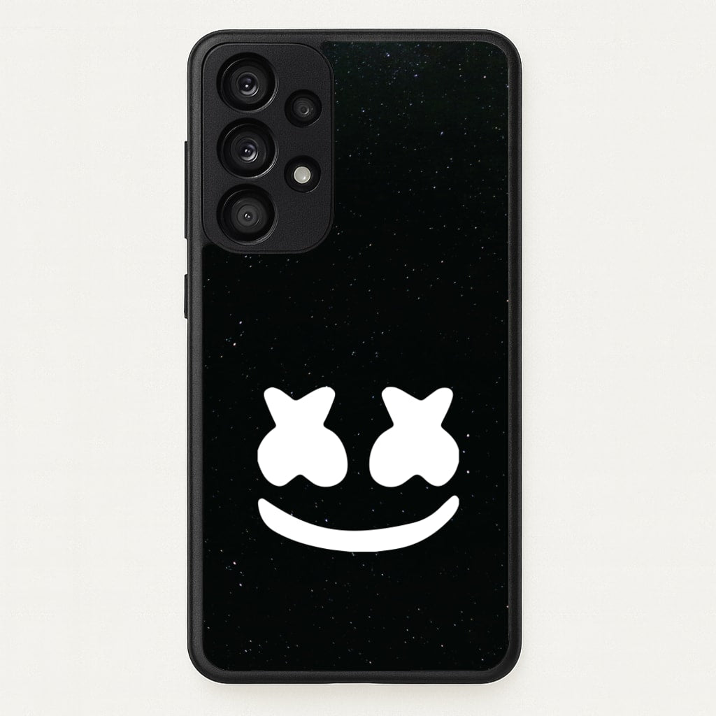 Black And White Helmet In Space - Marshmello Phone Case for Galaxy A53